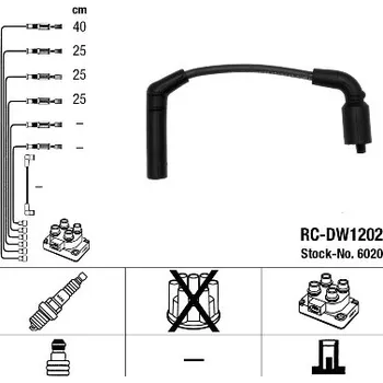 Zapalovací kabel Sada kabelů pro zapalování, 6020