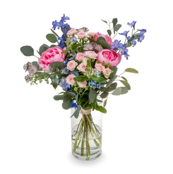 umělá květina Kytice pivoněk Peony malá – Belles Fleurs