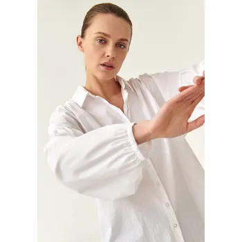 Dámská košile Tatuum BAVLNĚNÁ KOŠILE S NABÍRANÝMI RUKÁVY MONRO