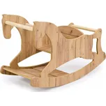 Dřevěný houpací koník a židlička 2v1 KIDSWOOD - barva dřeva