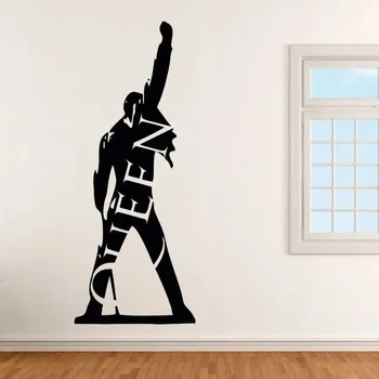 Samolepící dekorace Freddie Mercury Queen 1 - vinylová samolepka na zeď 80x32cm