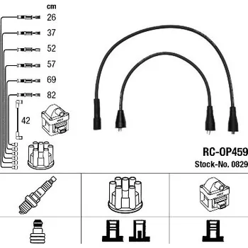 Zapalovací kabel Sada kabelů pro zapalování, 0829