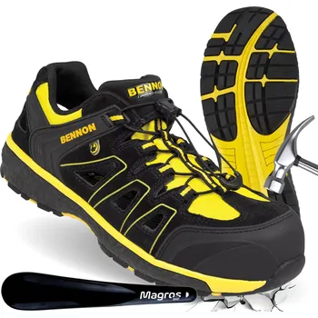 Pracovní obuv Pánské ochranné pracovní sandály s špičkou BOZP BENNON BOMBIS S1 ESD HRO 48