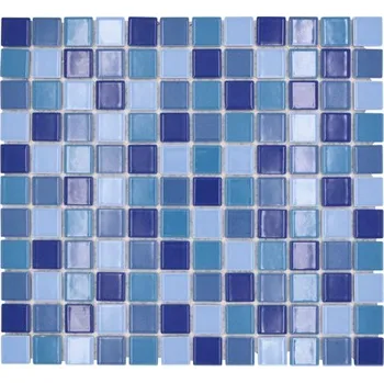 C Keramická mozaika modrá s leskem "DEEP BLUE", modrá mozaika