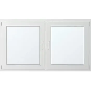 Okno Dvoukřídlé plastové okno se sloupkem 170x90