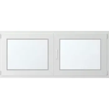 Okno Dvoukřídlé plastové okno pravé 170x80