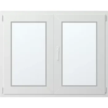 Okno Dvoukřídlé plastové okno pravé 100x120