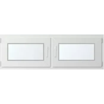 Okno Dvoukřídlé plastové okno se sloupkem 150x60