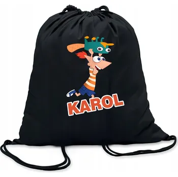 Školní batoh Školní Vak na Boty Batoh na Tělocvik Do Školky Fineasz a Ferb Pepe #1
