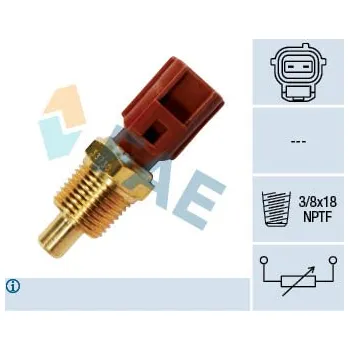 Čidlo automobilu Snímač, teplota chladiva, 33730