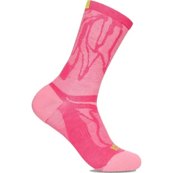 Dámské ponožky Hoka Clifton Crew Run Sock 1164333-ECR - electric rose XL