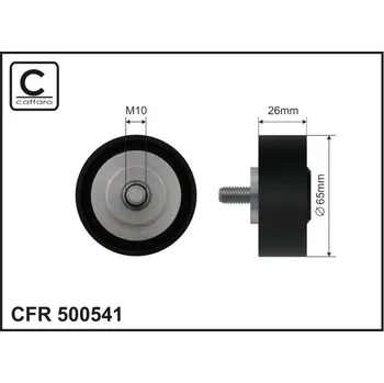 Vratná/vodicí kladka, klínový žebrový řemen, 500541
