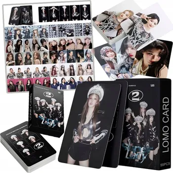 Obraz 55 SZT NOWY IDOL ALBUM PLAKATÓW ZDJĘĆ KART LOMO GIDLE-SUPER LADY CZARNY