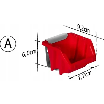 Obraz Malý dílenský kontejner, držák na panel s nářadím SH-92x77mm (A)
