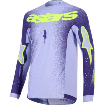 Moto dres Dres SUPERTECH SCENZ, ALPINESTARS (fialová/žlutá fluo) 2026 (Velikost: 2XL)