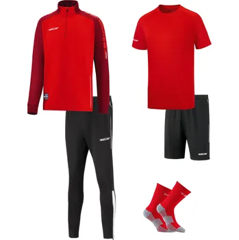 Saller X.72 Tréninkový set BARVA: 173 tmavě červená-červená-bílá, Velikost: 140 – kompletní tréninková sada Saller pro hráče i týmy