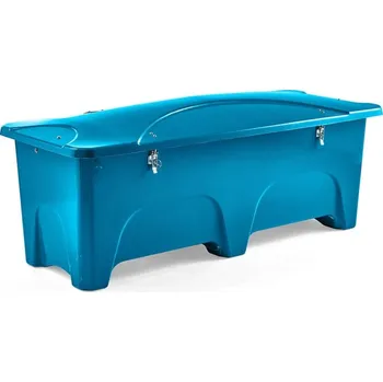 Zahradní úložný box Venkovní úložný box, 1000 l, modrý