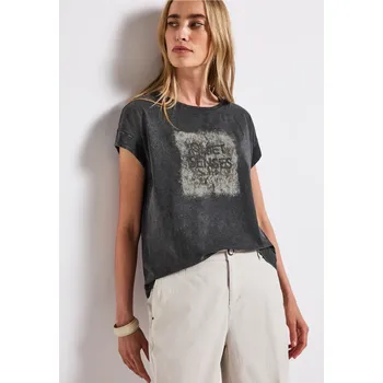 Dámské tričko Street One 323342 Barva: Grafitová, Velikost: 36