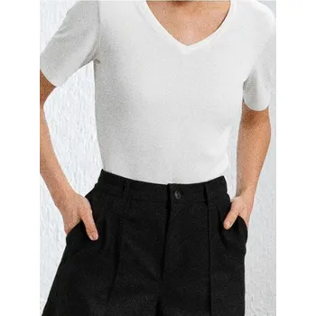 Dámská móda Sinsay - Tričko s výstřihem ve tvaru v - bílá - 512EU-00X - 512EU-00X-XS-3