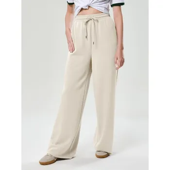 Dámské kalhoty Sinsay - Kalhoty soft touch s příměsí viskózy - béžová - 246FK-02X - 246FK-02X-M