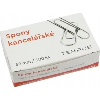 Kancelářská sponka Spony kancelářské Tempus 50mm 100ks