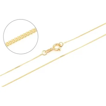 Řetízek Jemný zlatý řetízek pancr 42 cm ZLR1604F + DÁREK ZDARMA