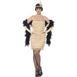 Dámský kostým 30.léta zlatý Velikost: S