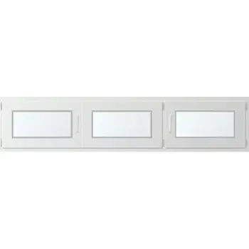 Okno Trojkřídlé plastové okno se štulpem, vpravo otevíravo sklopné 230x60