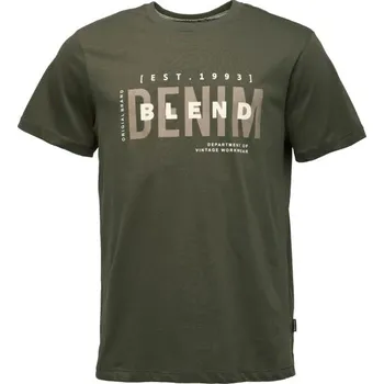 Pánské tričko Pánské tričko BLEND BHKIMAN 2XL Khaki, Béžová