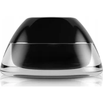 Sklenice ČERNÁ NÁDOBKA 5 ml S VÍČKEM A STŘÍBRNÝM LEMOVÁNÍM