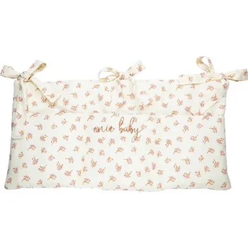 Povlečení ENIE BABY mušelínový kapsář béžový s vínovými květy