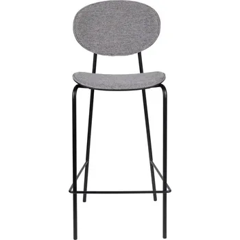 Barová židle Šedé barové židle v sadě 2 ks 96 cm Donny – White Label ID_1572146