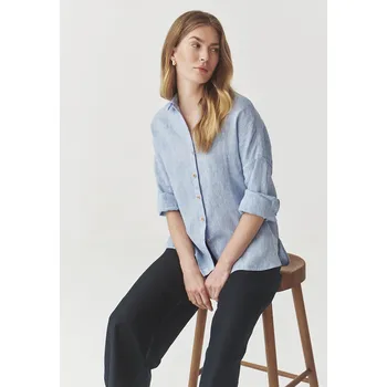 Dámská košile Tatuum DÁMSKÁ VOLNÁ LNĚNÁ KOŠILE S DŘEVĚNÝMI KNOFLÍKY - MANDRAGIA 4