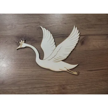 Dřevěná hračka Dřevěná labuť Eli 25x20 cm Letí doleva