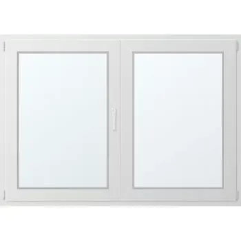 Okno Dvoukřídlé plastové okno levé 165x130