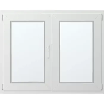 Okno Dvoukřídlé plastové okno levé 100x120