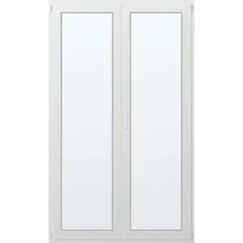 Vchodové dveře Dvoukřídlé plastové balkonové dveře pravé 150x240