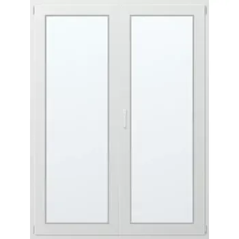 Vchodové dveře Dvoukřídlé plastové balkonové dveře pravé 160x210