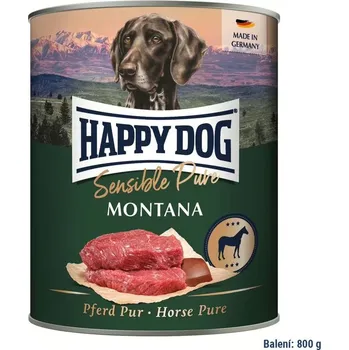 Krmivo pro psa Happy Dog Sensible Pure Montana - koňská 800 g