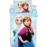 Jerry Fabrics Povlečení do postýlky LEDOVÉ KRÁLOVSTVÍ - Light blue 100x135 cm, 40x60 cm, Bavlna + Prodloužená možnost vrácení zboží do 50 dnů