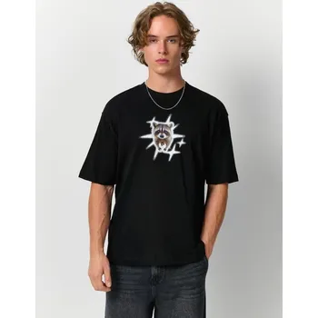 Pánská móda Tričko s potiskem - S - House - černá - 004HN-99X