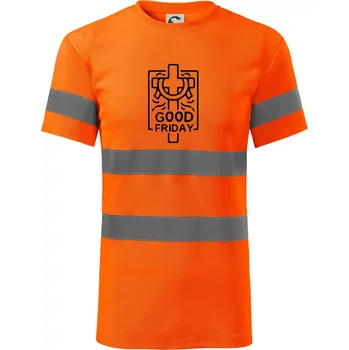 Good friday - Triko reflexní - HV PROTECT - 3XL ( Neonově oranžová )