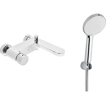 Vodovodní baterie SAT Vanová baterie SAT Fusion s vanovým setem 150 mm chrom SATBSFU222BSSET SATBSFU222BSSET