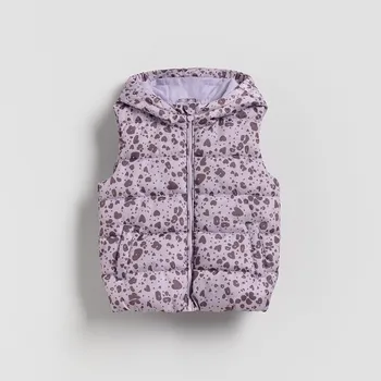 Dívčí bunda Reserved - Prošívaná vesta s kapucí - vícebarevná - 186EX-MLC - 186EX-MLC-116