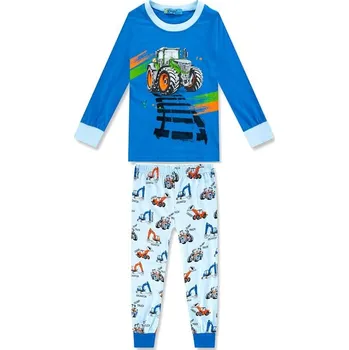 Chlapecké pyžamo PYŽAMO S TRAKTOREM MP1299-VELIKOST 98-128 Velikost: 128, Barva: Modro/modrá