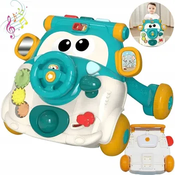 Odrážedlo CHODÍTKO ODRÁŽEDLO Interaktivní pro děti s hracími panely zelené +12 m