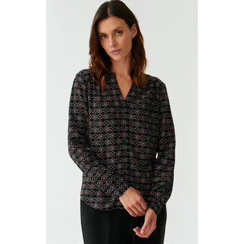 Dámská košile Tatuum DÁMSKÁ VZOROVANÁ PLÁTĚNÁ HALENKA SE STOJÁČKEM KLERI