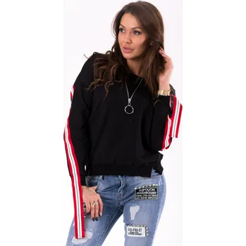 Dámská halenka Dámská halenka s pruhy 46027-3 Barva: Černá, Velikost: S/M