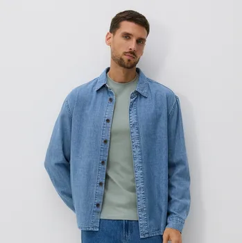 Reserved - Tričko slim fit - bledá zelená - 477EX-07M - 477EX-07M-S