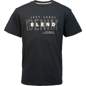 Pánské tričko Pánské tričko BLEND BHKIMAN 3XL Černá, Bílá